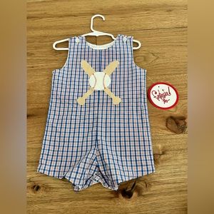 NWT Funtasia Too baseball romper